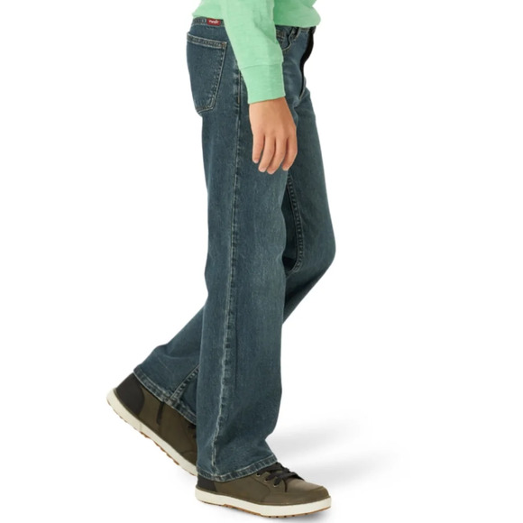 Wrangler Boys Boot Jeans Regular Seat and thigh Adjust to fit waist - Picture 3 of 6